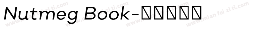 Nutmeg Book字体转换